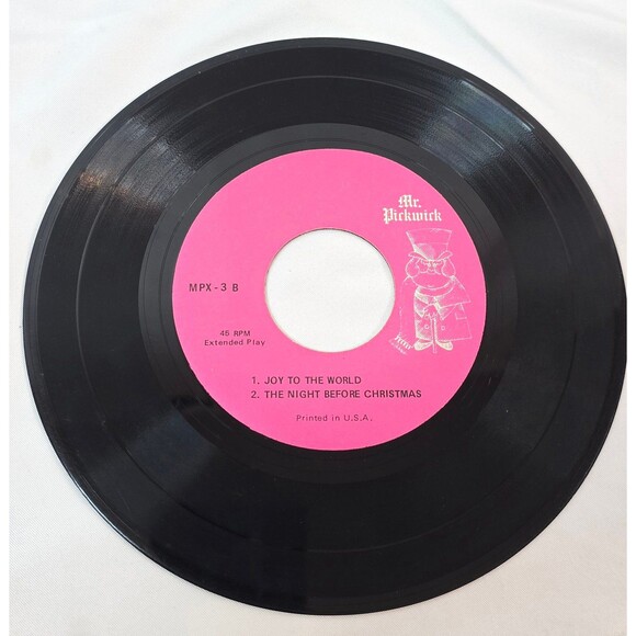 ALL I WANT FOR CHRISTMAS Mr. Pickwick Record Vintage 45RPM EP Record - Picture 4 of 4